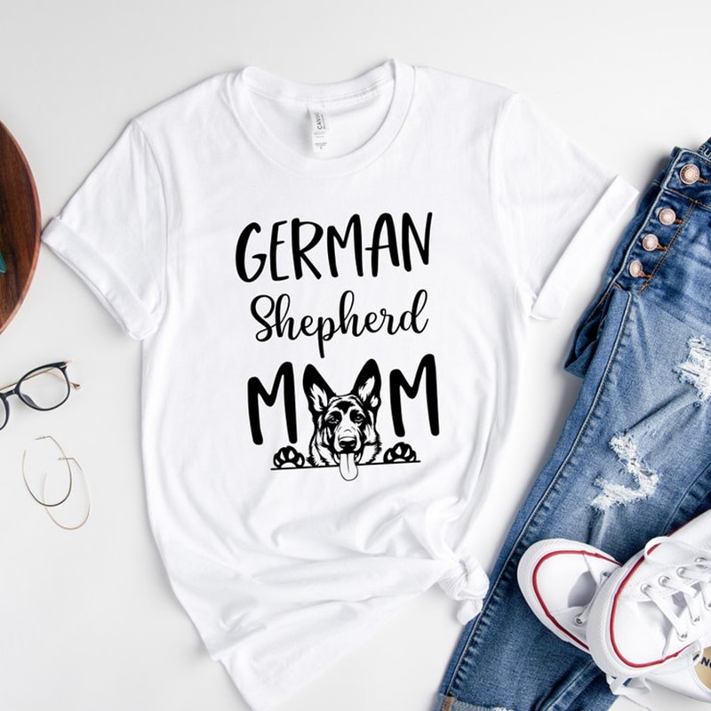 German Shepherd Mom Funny Pet Lover ׷ Ƽ ..